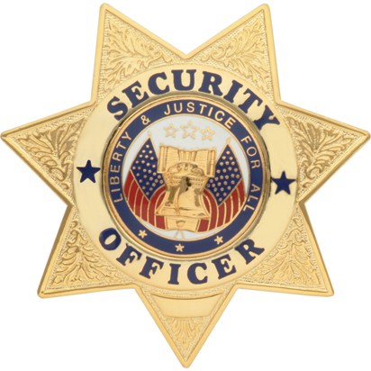 Security Officer Badge 7 Point Star