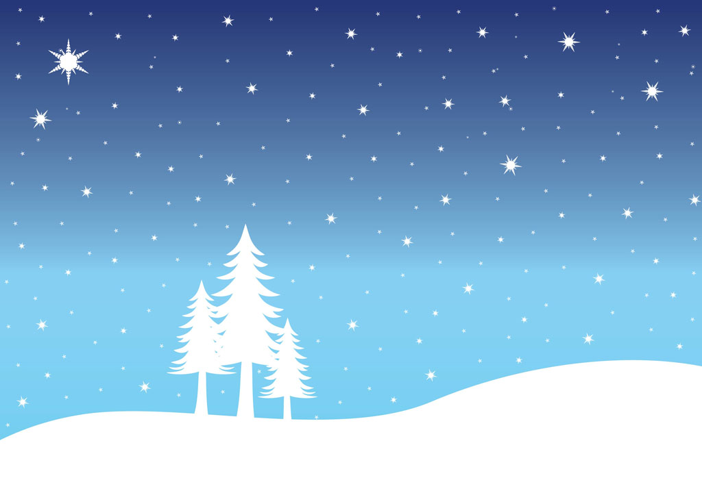 Snow Landscape Clip Art