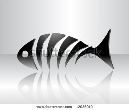 Stylized Fish Skeleton