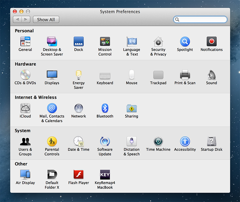 System Preferences Icon