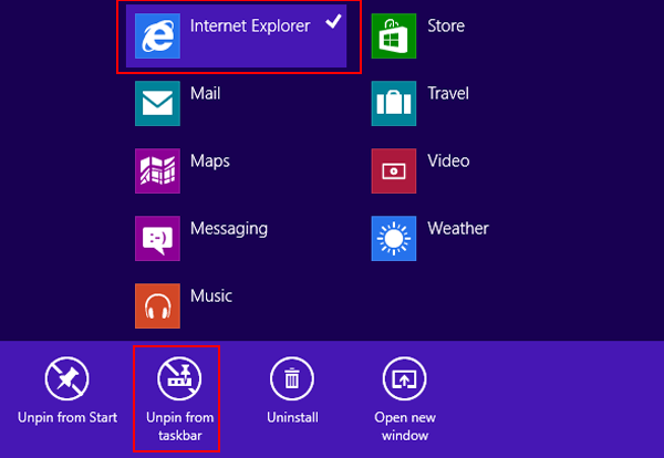 Taskbar Desktop Icon On Windows 8