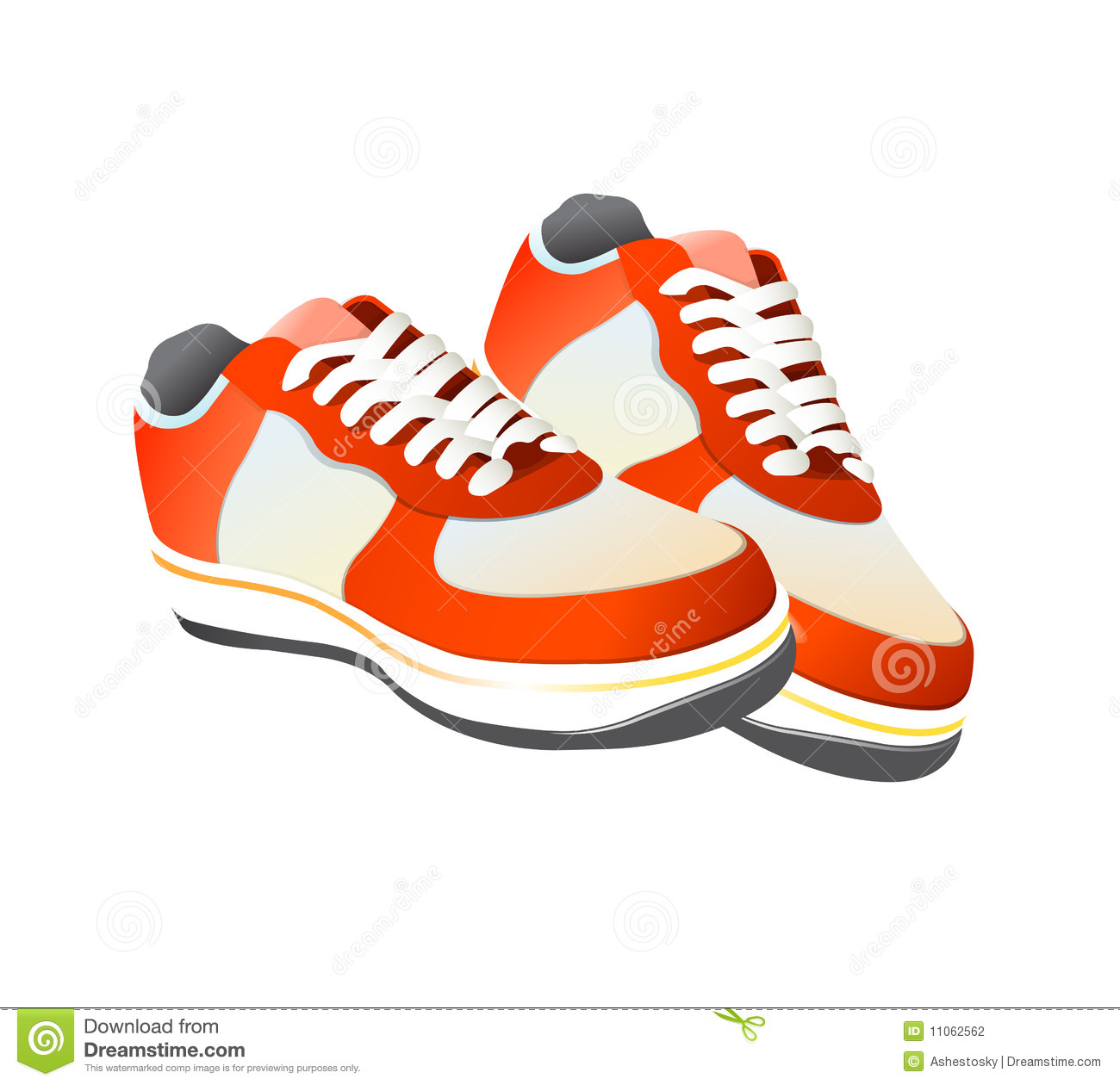 Tennis Shoe Vector Art