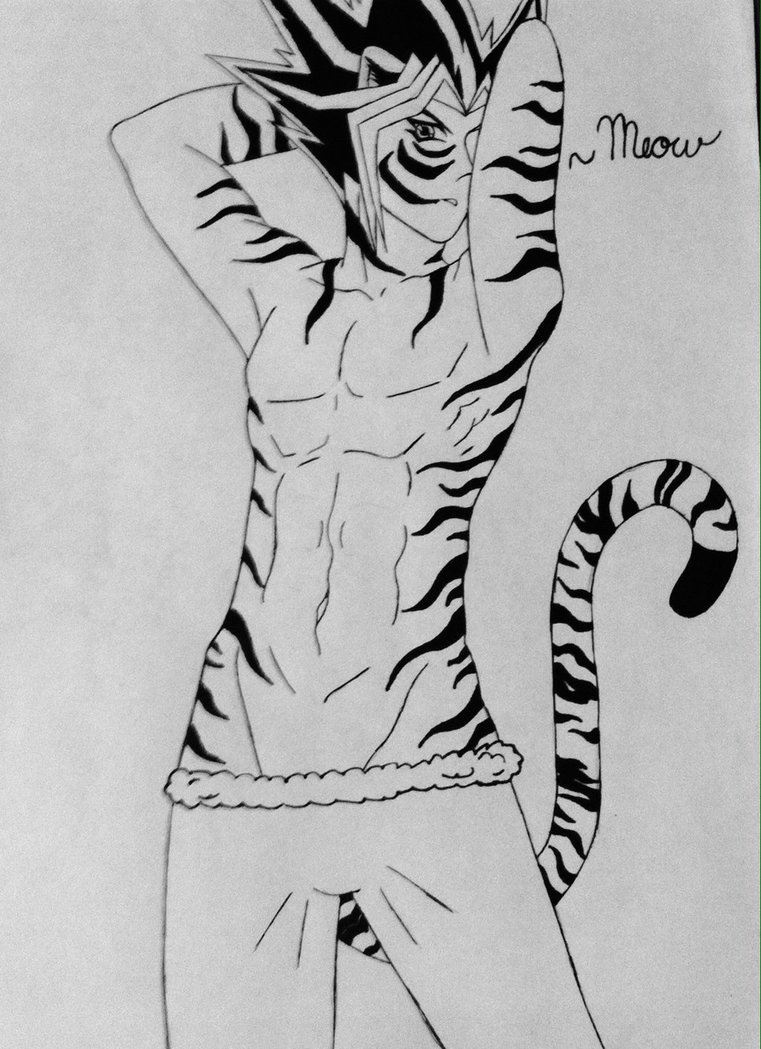 Tiger Line Art Drawings