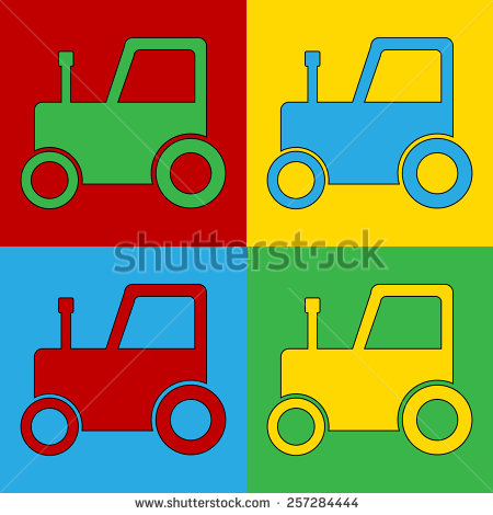 Tractor Vector Art Icon