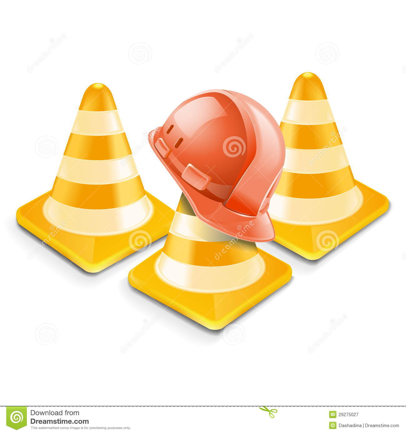 Traffic Cone Vector