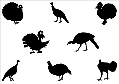 Turkey Silhouette Vector