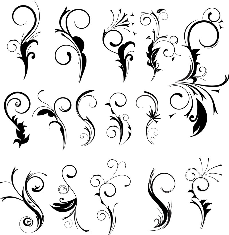 15 Vector Swirl Clip Art Images