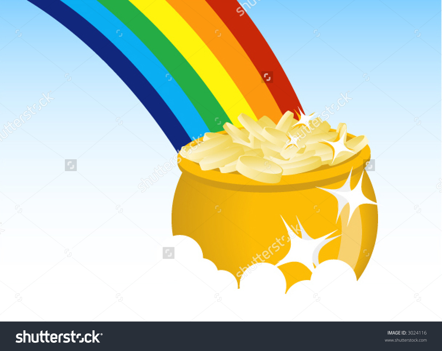 Vector Pot of Gold