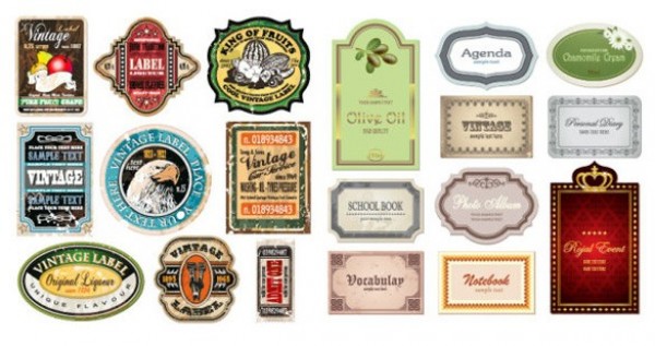 Vector Vintage Labels