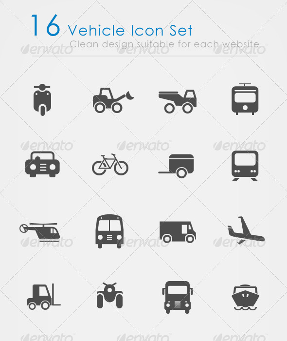 Vehicle PowerPoint Icons