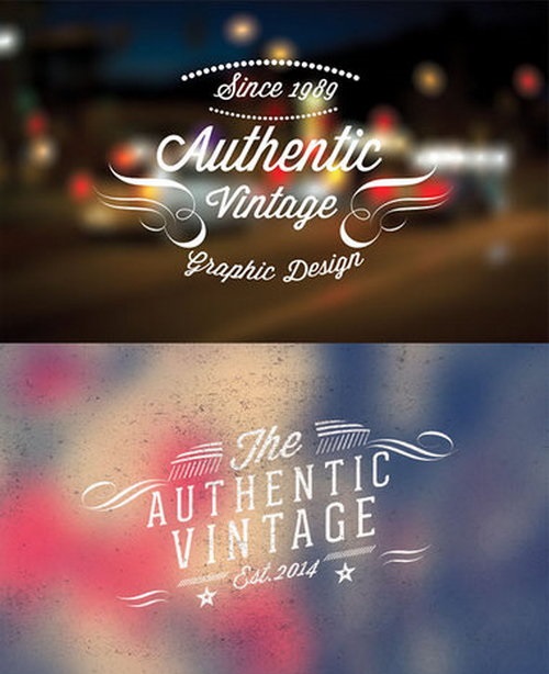 Vintage Free PSD Logo Template Vintage Free PSD Logo Template