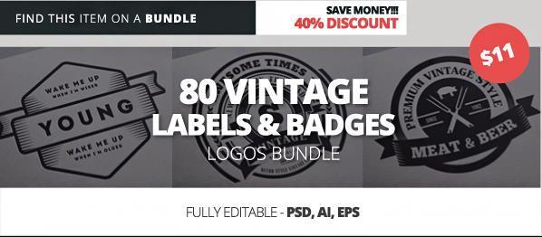 Vintage Logo PSD Template Vintage Logo PSD Template