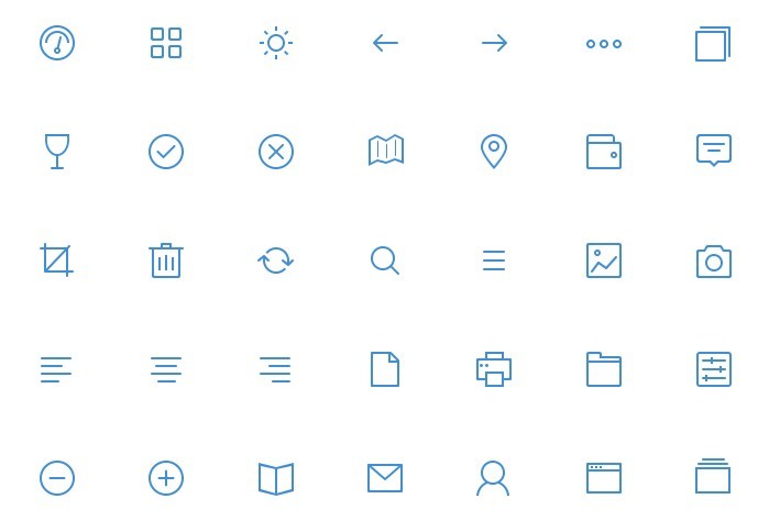 Web Calendar Icon Blue Web Calendar Icon Blue