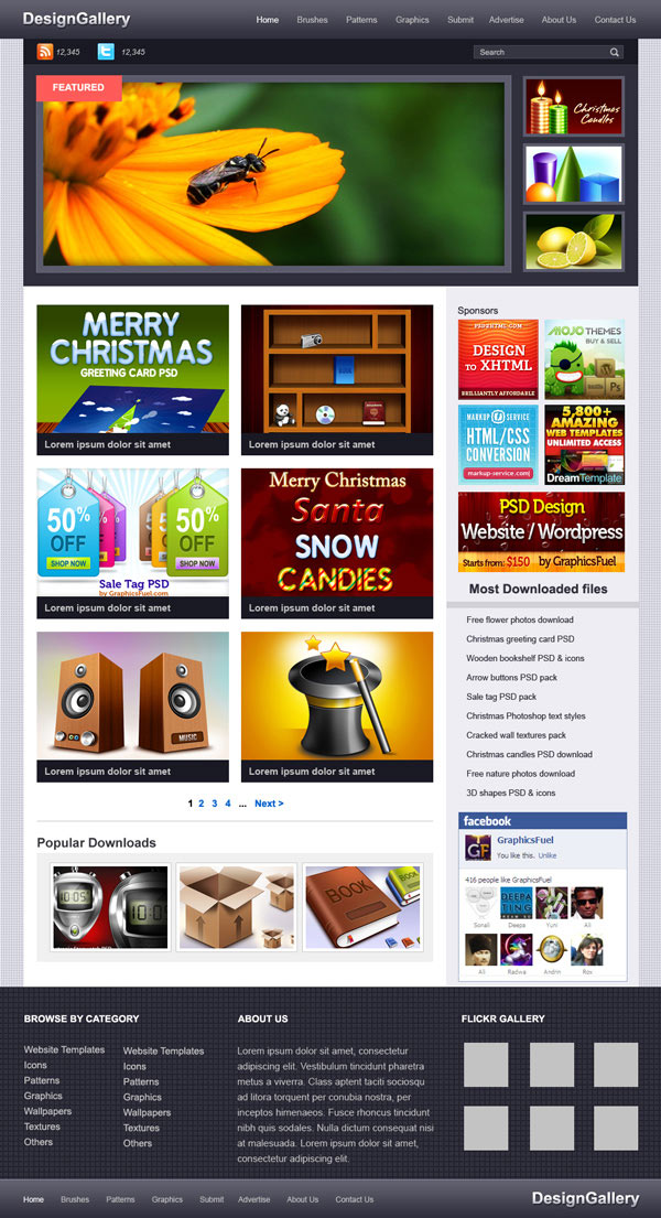 Web Design Templates PSD Free Download Web Design Templates PSD Free Download