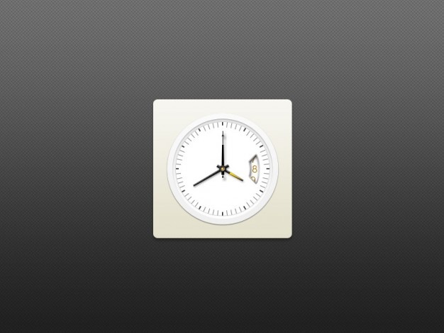 White Clock Icon