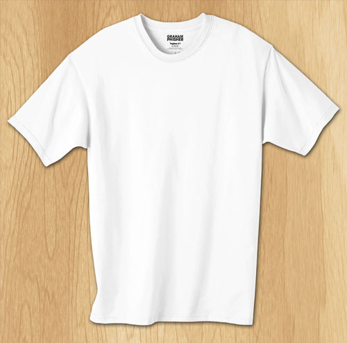 White T-Shirt Template PSD