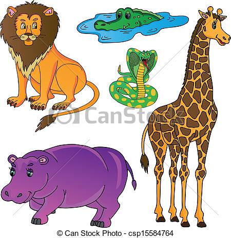 Wild Animal Clip Art Vectors