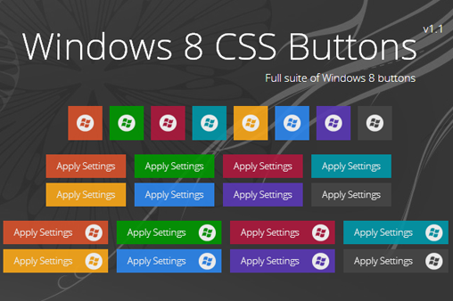 Windows 8 Metro Button