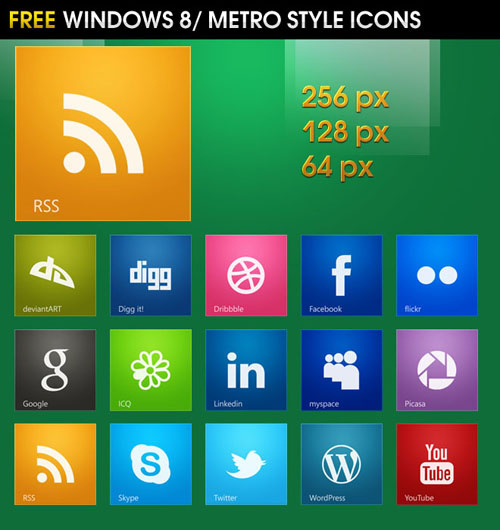 Windows 8 Metro Icons Windows 8 Metro Icons