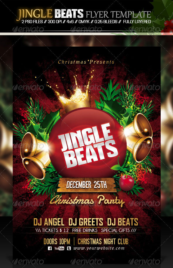 2015 New Year Party Flyer Template