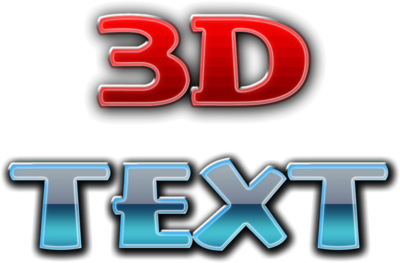 3D Text PSD 3D Text PSD
