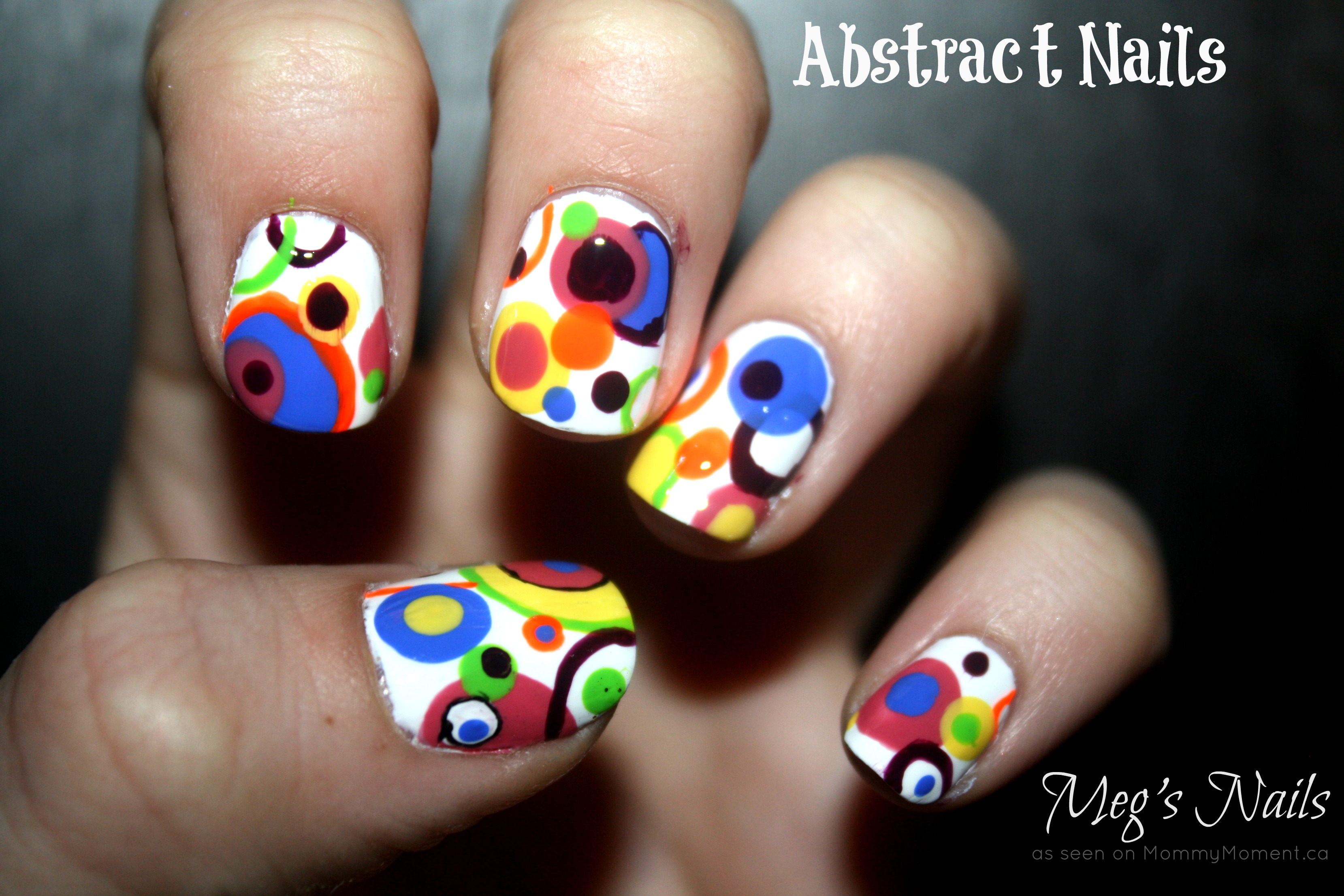 Abstract Nail Art Design