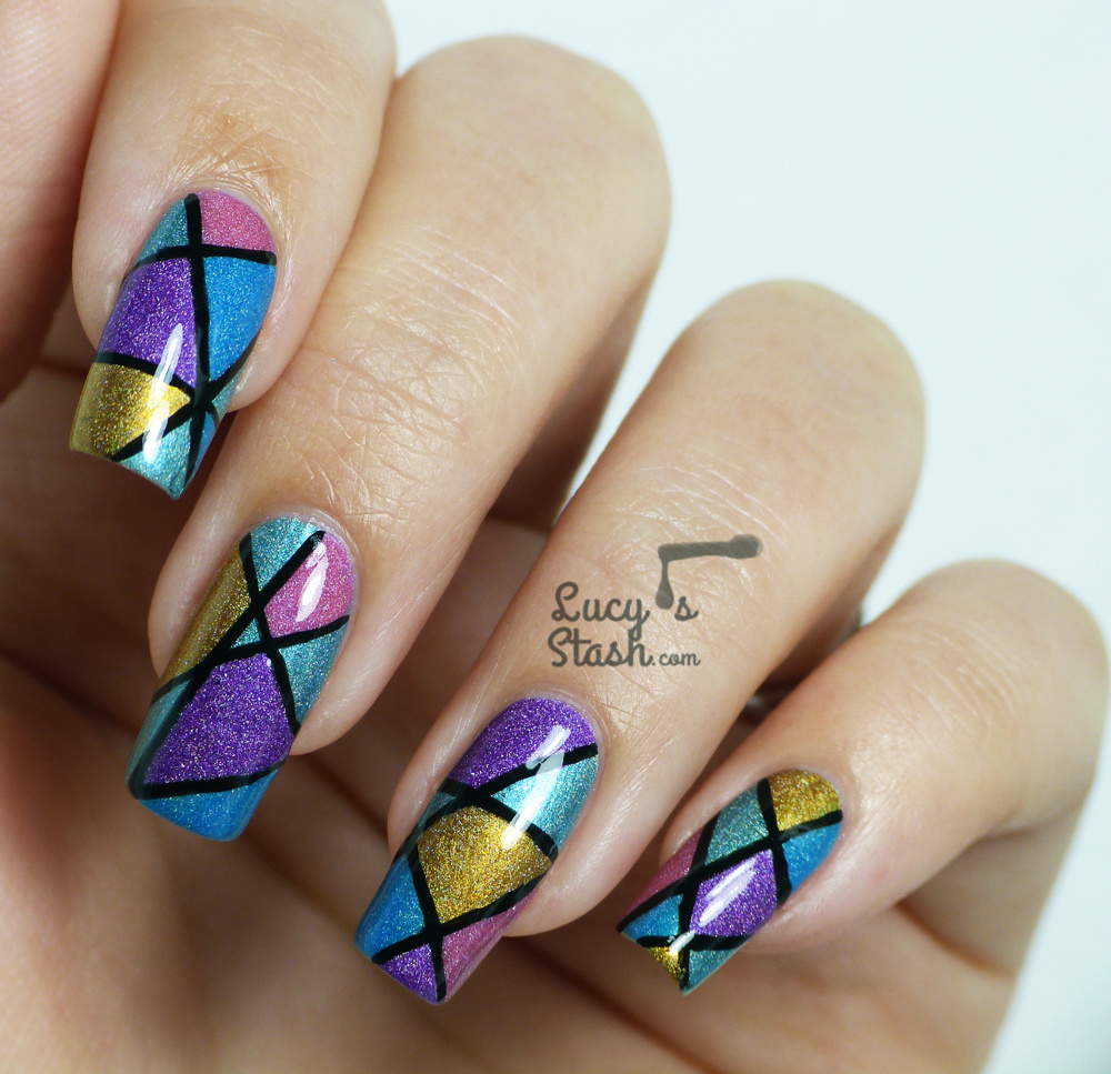 Abstract Nail Art Design