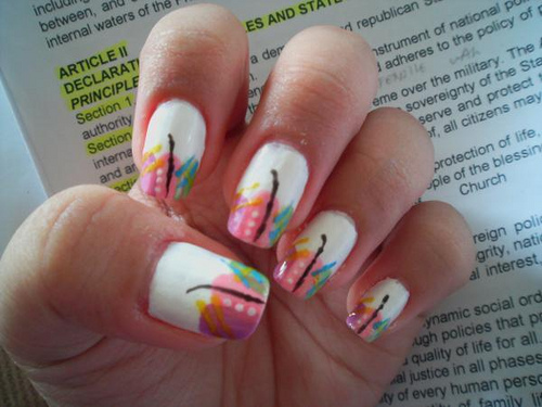 Abstract Nail Art Design