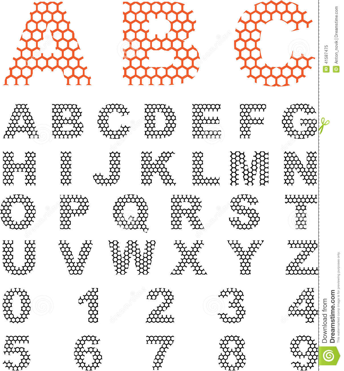 Alphabet Letter Vector Clip Art