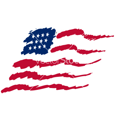 American Flag Vector Free