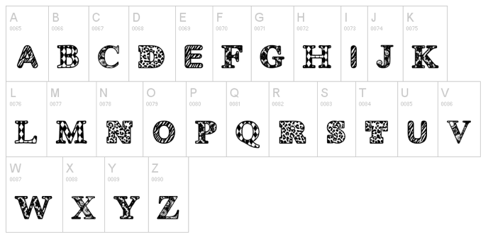 Animal Print Letter Generator Fonts