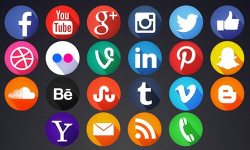 8 Social Media Icons Motion Images