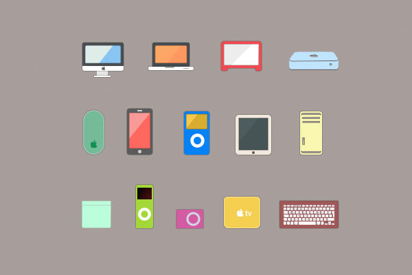 Apple Products Icon Set