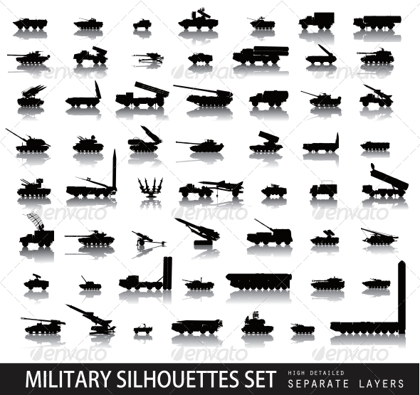 Army Military Vehicle Icons for PowerPoint
