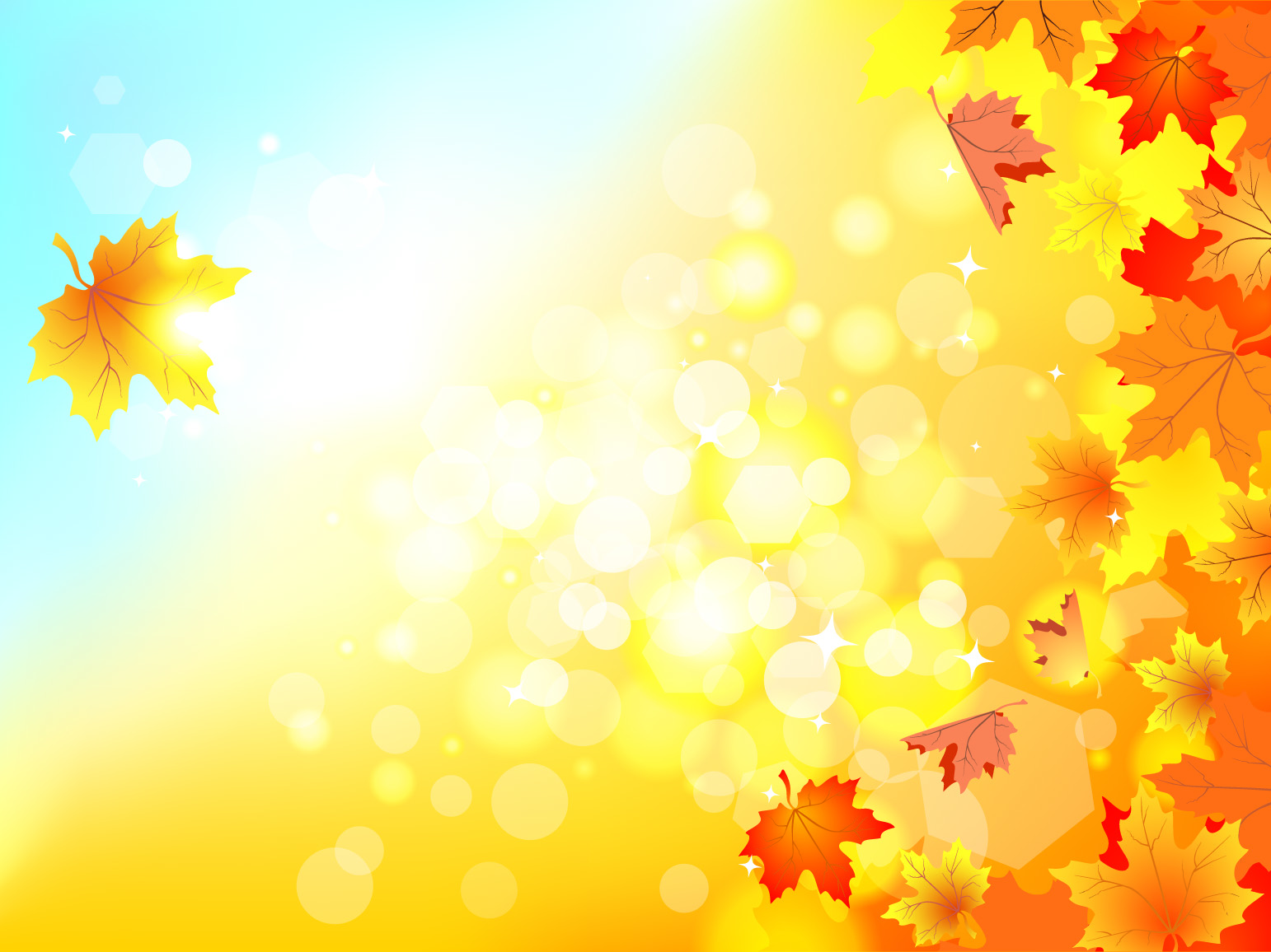 Autumn Leaf Background Vector