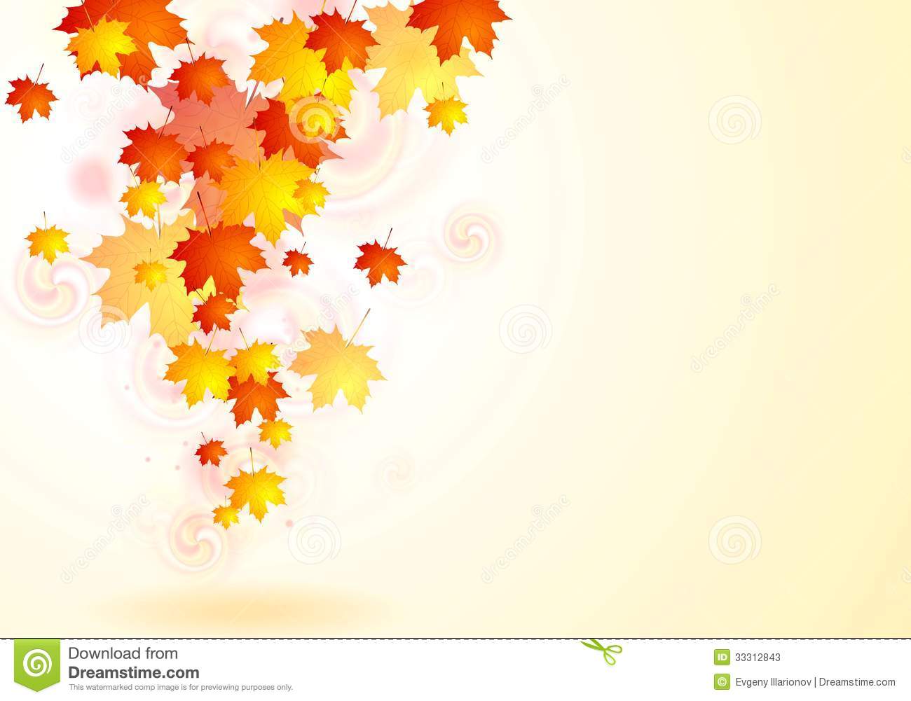 Autumn Leaves Falling Vector