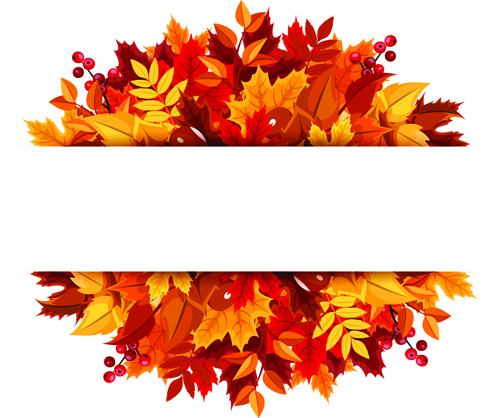 Autumn Leaves Vector Graphic