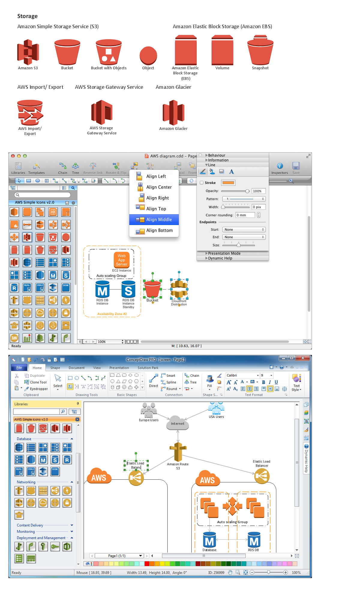 AWS Web Services Icons