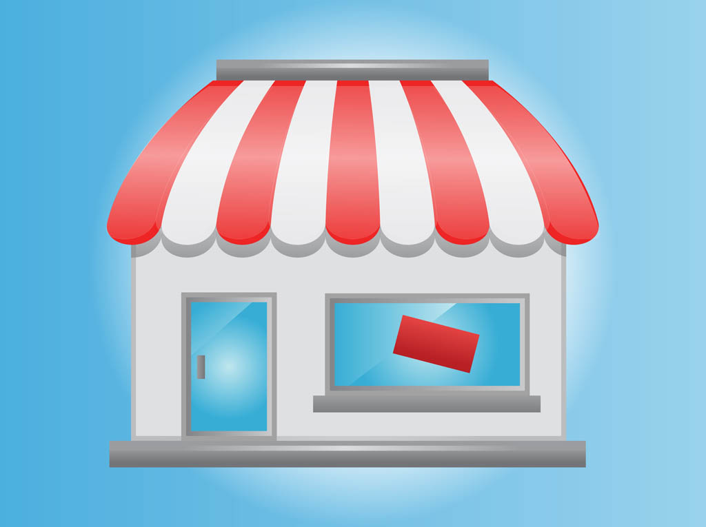 Bakery Shop Window Vector