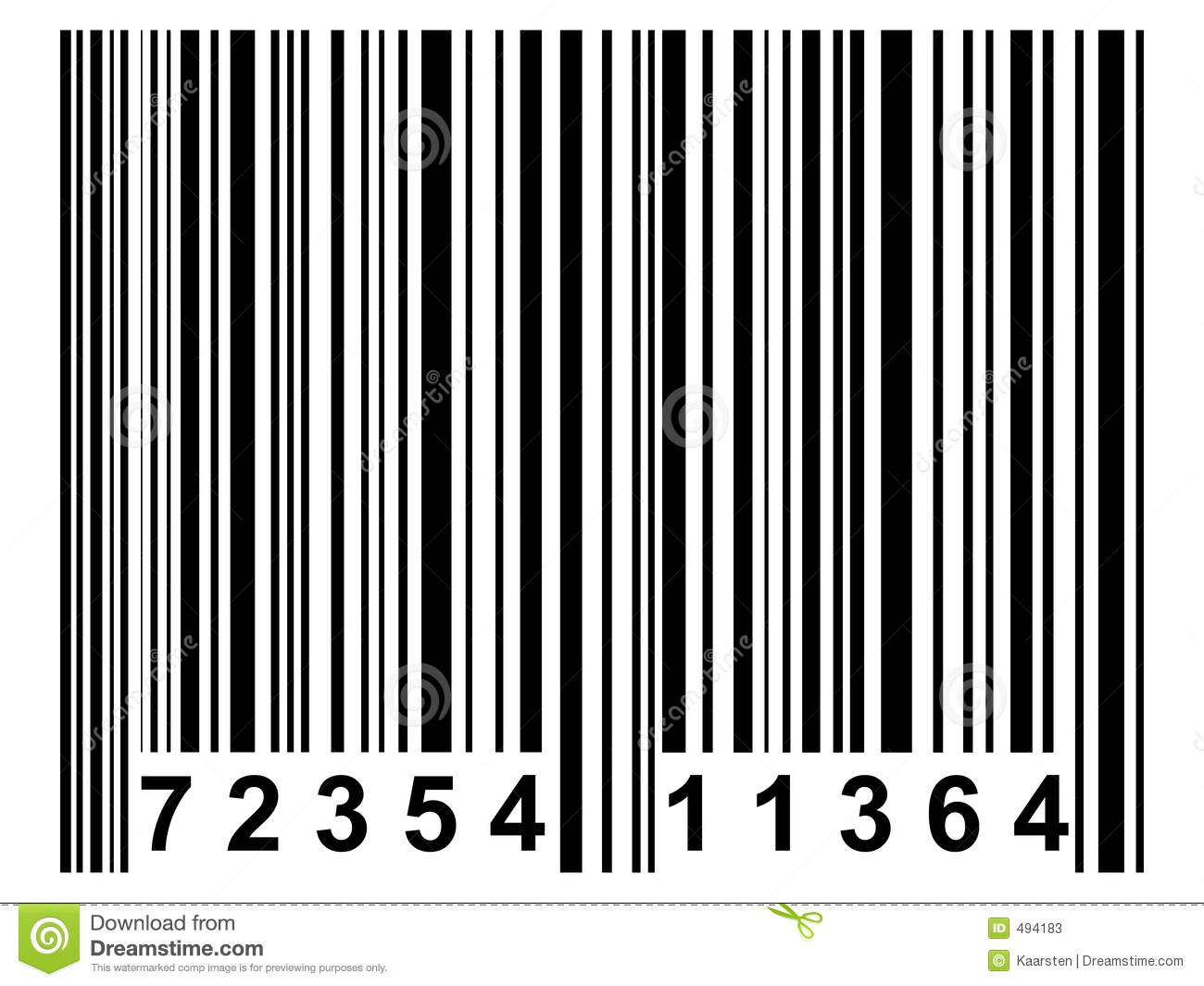 Barcodes with Black Background
