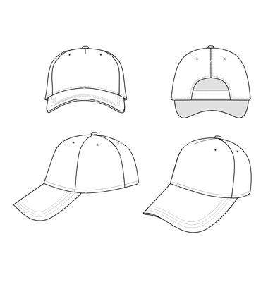 Baseball Cap Outline