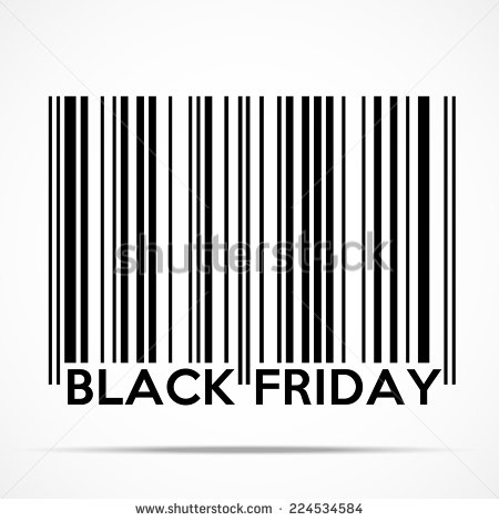 Black and White Barcode Vector
