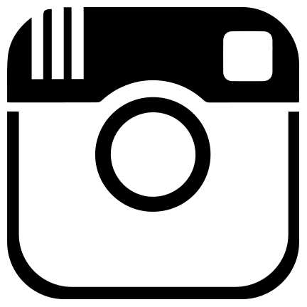 Black and White Instagram Logo Icon