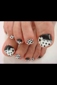 Black and White Nail Designs Pinterest