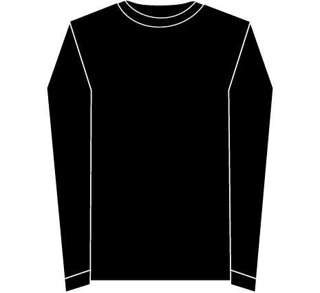 Black Long Sleeve Shirt Template