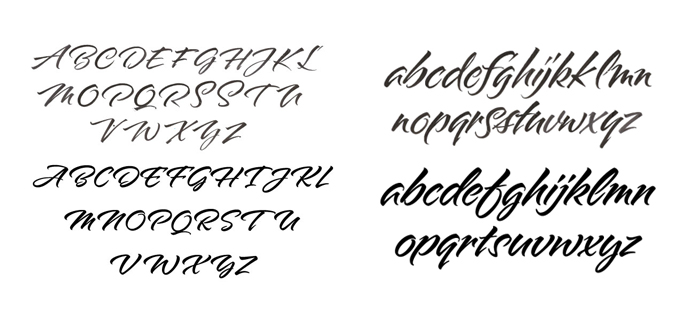 Brush Lettering Font