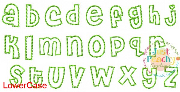 Candlewick Cheri Font Applique Candlewick Cheri Font Applique