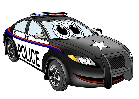 Cartoon Police Car