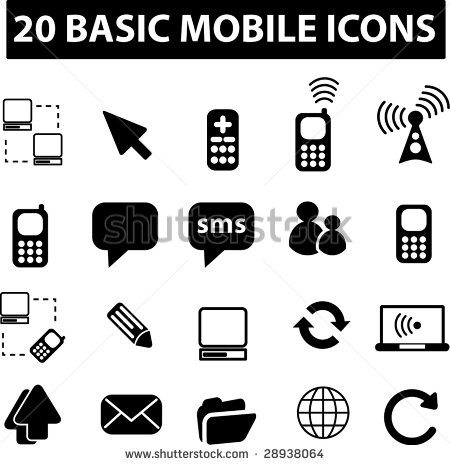 Cell Phone Icons and Symbols