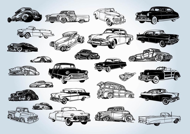 Classic Car Vector Art